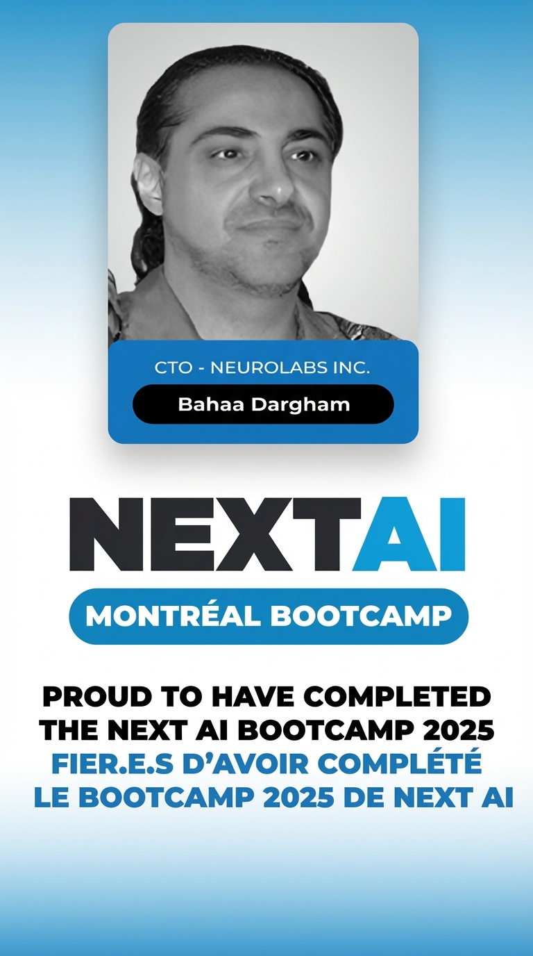 Next AI 2025 Certificate - Bahaa Dargham